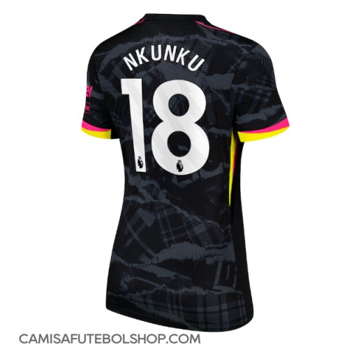 Camisa de time de futebol Chelsea Christopher Nkunku #18 Replicas 3º Equipamento Feminina 2024-25 Manga Curta